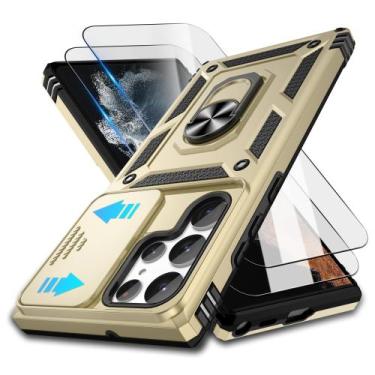 Imagem de Capa para Samsung Galaxy S22 Ultra com Tampa para Lente da Câmera e Pr