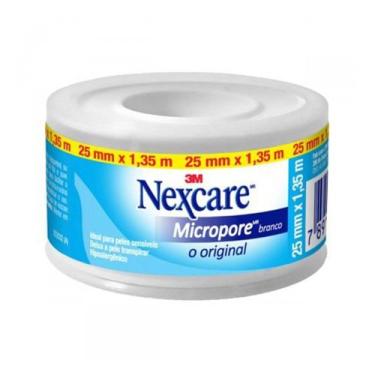 Imagem de Esparadrapo Nexcare Micropore com 25mm X 1,35m Branco 3M - 3 M
