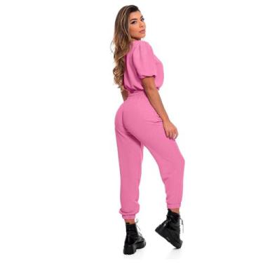 Imagem de Blusa e Calça Conjunto Toque Macio Ocasional P/ Dia a Dia Ou Trabalho 