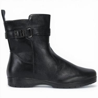 Imagem de Bota Mooncity Cano Curto 71129 Feminina, Preto, 35