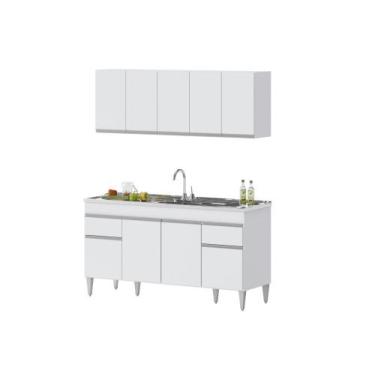 Imagem de Kit Conjunto Natal 1,50 mt Branco - Milani Movelaria