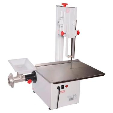 Imagem de Serra Fita com Moedor Bigolar 1,80m Lâmina Bocal 9 1-2CV Mesa Fixa Aço Inox Bivolt