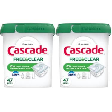 Imagem de Detergente para Lava-louças Cascade Free & Clear Sem Perfume 94 unidad