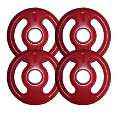 Imagem de Kit Com 04 Anilhas Emborrachadas De 1kg