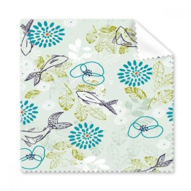 Imagem de Pano de limpeza de folhas de peixe flor azul animal limpador de tela de telefone 5 peças