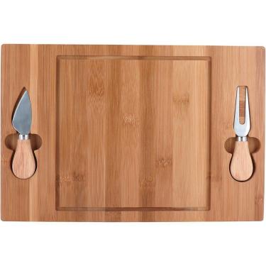 Imagem de CHEESY JG P/ QUEIJO 36x24x2cm BAMBU NATURAL 3PÇ