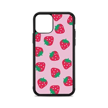 Imagem de Capa de telefone morango para iphone 12 mini 11 pro 13 max x xr 6 7 8 plus se20 silicone tpu de e capa de plástico duro, a1, para iphone se2020