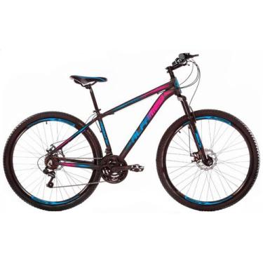 Bicicleta Aro 29 Alfameq ATX 27v Hidráulico K7 e Trava Preto com