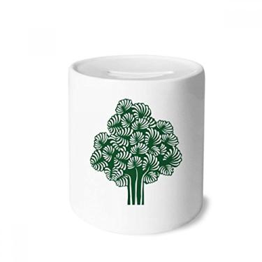 Imagem de DIYthinker Caixa de moedas de cerâmica para guardar dinheiro, plantas, flores, árvores, folhas