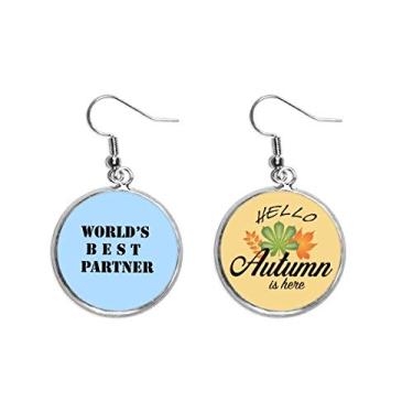 Imagem de Best Partner Teammate Coleague Brinco de folha de outono