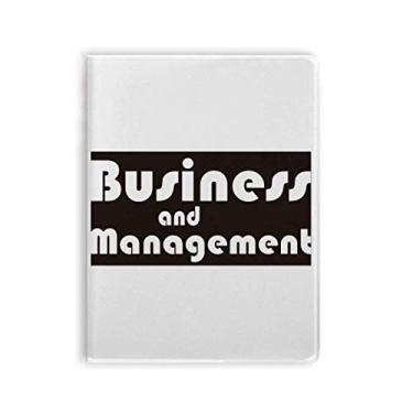 Imagem de Diário de capa macia para cadernos pretos Major Business And Management