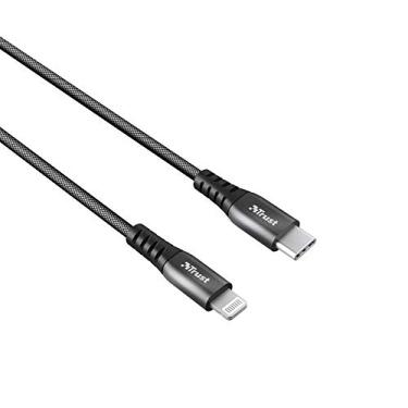 Imagem de CABO TRUST KEYLA EXTRA FORTE USB-C PARA LIGHTNING DE 1M