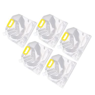 Imagem de Saco de Armazenamento de Grãos Transparente, Saco Selado de Grãos de Segurança Alimentar Portátil Engrossado Alça Resuable para Cereais para Arroz (1,5kg)