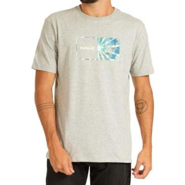 Imagem de Camiseta Hurley Silk Oversize Effect Masculina Cinza Mescla