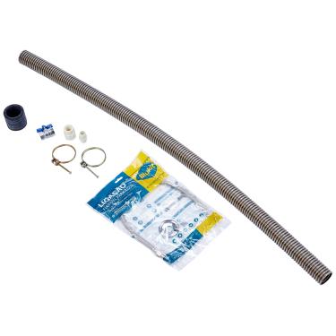 Imagem de Kit Instalação Flexível Aço Inox 304 1 1/2” Para Gerador De Vapor Cl De 12 Kw E Geradores De Vapor Steam Inox Sodramar - A Piscina Dos Seu Sonhos Kit De Instalação Flexível 1 1/2'