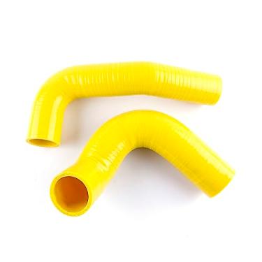 Imagem de JOIUYOLJ Kit de mangueira de radiador de silicone de 3 camadas compatível com Chevrolet Bel Air 4.3L 4.6L V8 1955-1957 (amarelo)