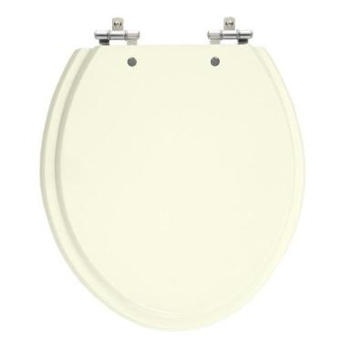 Imagem de Assento Sanitário Convencional Oval Bege Claro (Biscuit) Tampa Vaso De
