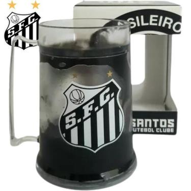 Imagem de Caneca Térmica Santos Futebol Clube Mantém Sua Bebida Sempre Gelada Pr