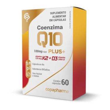 Imagem de Q-10 Plus Coenzima Q10 100mg + Vitamina K2 e D3 60 Cápsulas - Copaphar
