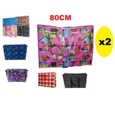 Imagem de Kit 2 Bolsa Sacola Grande De Viagem c/ zíper Estampa Sortida - Lynx pr