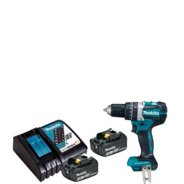 Imagem de Parafusadeira Furadeira Makita 2 Baterias 18v Dhp484 Bivolt