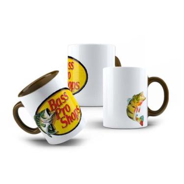 Imagem de Caneca de Porcelana Pescador Bass Pro Shops Tucunaré 325mL - LaVince
