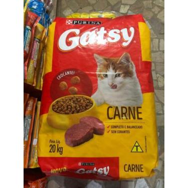 Imagem de Ração pra gato Gatsy 20kg carne  - Purina