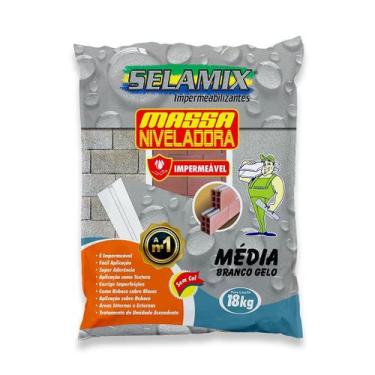 Imagem de Massa Niveladora Média Branco Gelo - SELAMIX, 18Kg