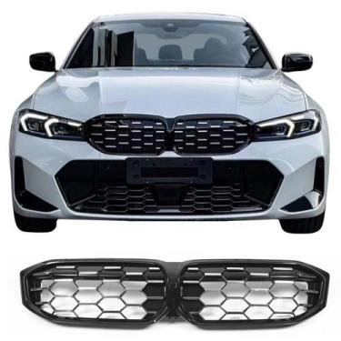 Imagem de Grade BMW 320 330 340 GP G20 G28 Black Piano Cromado Diamond - Veon