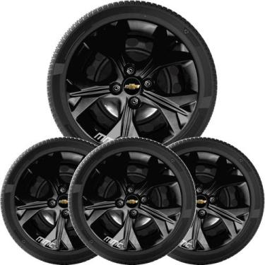 Imagem de 4x Calota Onix 2020 a 2025 Aro 14 Black Piano 378cb - Grid