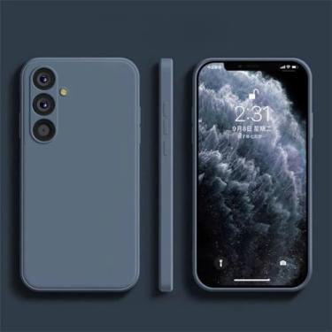 Imagem de Para Samsung A54 5G Case Liquid Camera Phone Cases Para Samsung Galaxy A54 A55 A15 5G Soft Back Cover, cinza, Para Galaxy A55 5G