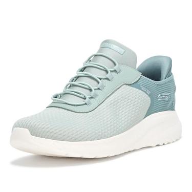 Imagem de Skechers Tênis feminino sem cadarço Bobs Squad Chaos-in Color, Sálvia, 6 Wide