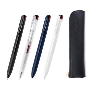 Imagem de ZEBRA SARASA Clip 3C Conjunto de canetas multicoloridas de 0,5 mm, 4 cores, capa fina preta original QULLITY