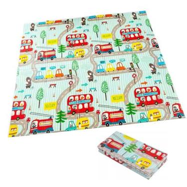 Imagem de Tapete Infantil Bebe Criança Tatame Dupla Face Emborrachado Macio Anti