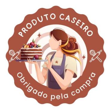 Imagem de 50 Adesivos Personalizados 4x4 Com Recorte Confeitaria Doces 01 - Cane