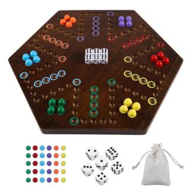 Imagem de Jogo de Tabuleiro HOROW Wahoo Wooden Original Aggravation 4/6 jogadore