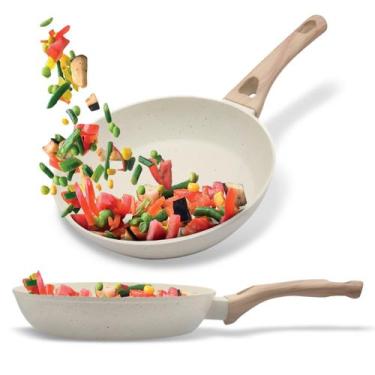 Imagem de Frigideira Indução 20cm Fundo-triplo Creme - Dolce Home