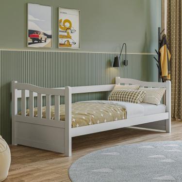 Imagem de Cama Sofá De Madeira Pinus e Mdf 22 Cama Solteiro Woodstore