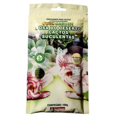 Imagem de Fertilizante foliar Adubo Ourogarden Rosa do Deserto Cactos Suculentas