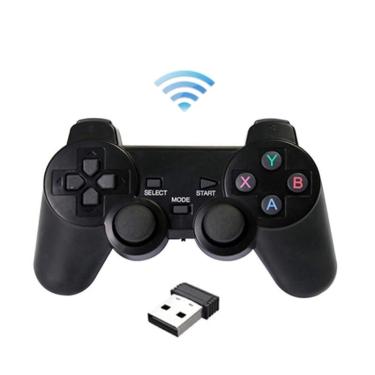 Imagem de Controle Joystick Sem Fio Com Plug Usb Wireless Playstation 2 Ps2/ps1