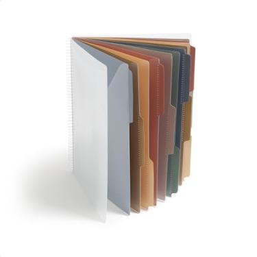 Imagem de Smead Organizador de projetos, material de escritório, 24 bolsos, capa transparente com abas brilhantes sortidas, organizador de arquivos de poliéster resistente a rasgos, organizador de documentos