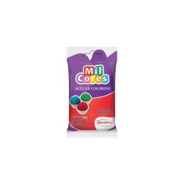 Imagem de Acucar colorido vermelho mil cores 80 g mavalerio