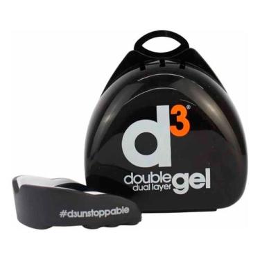 Imagem de Protetor Bucal Adulto D3 Dupla Camada Gel Com Caixa Preto