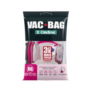 Imagem de Ordene - Saco Plástico à Vácuo para Armazenamento, Modelo HangBag (1210 x 70cm), Cor Transparente, Linha Vac Bag