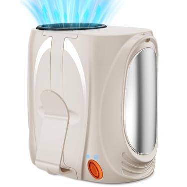 Imagem de Ventilador de cintura portátil AI, fluxo de ar turbo forte de 6 velocidades 16.000 RPM, ventilador pessoal alimentado por bateria de resfriamento máximo de 40H, recarregável, mãos livres para trabalho