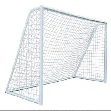 Imagem de Par Rede Gol Futsal Futebol De Salão Fio 4Mm Proteção U.V. - Convenien