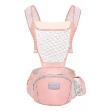 Imagem de Canguru Ergonômico Carregador de Passeio Rosa Bebê Mucca Confort Cool