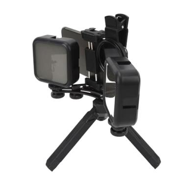 Imagem de VOMEKO Luz de enchimento da câmera diminuído, kit de iluminação fotográfica recarregável sem fio com caixa de aviação de filtro CPL para pintura a óleo da obra de joalheria