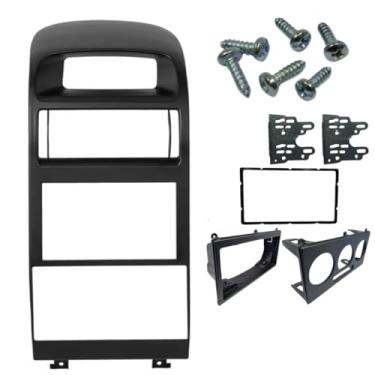 Imagem de Moldura Fixação Painel Completo 2DIN Multimidia 7'' Som Astra 1999 à 2012 Ar Condicionado Digital ou Analógico - Preta