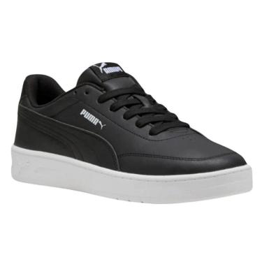 Imagem de Tênis Casual Puma Court Classic Clean Masculino - Preto e Branco